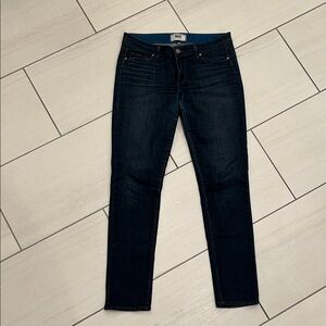 PAIGE Dark Indigo Skinny Jeans